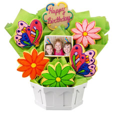 PH249 - Photo Cookies - Butterfly and Daisy Birthday
